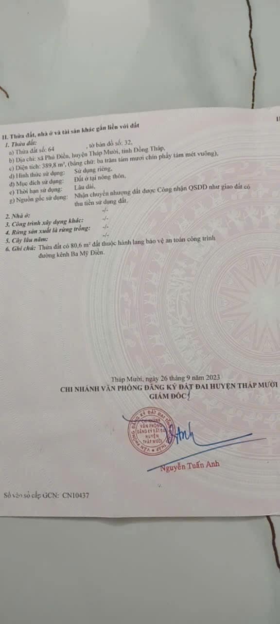 Đất thổ cư 400m² xã Phú Điền chỉ 550 triệu - Giá tốt không thể bỏ lỡ!