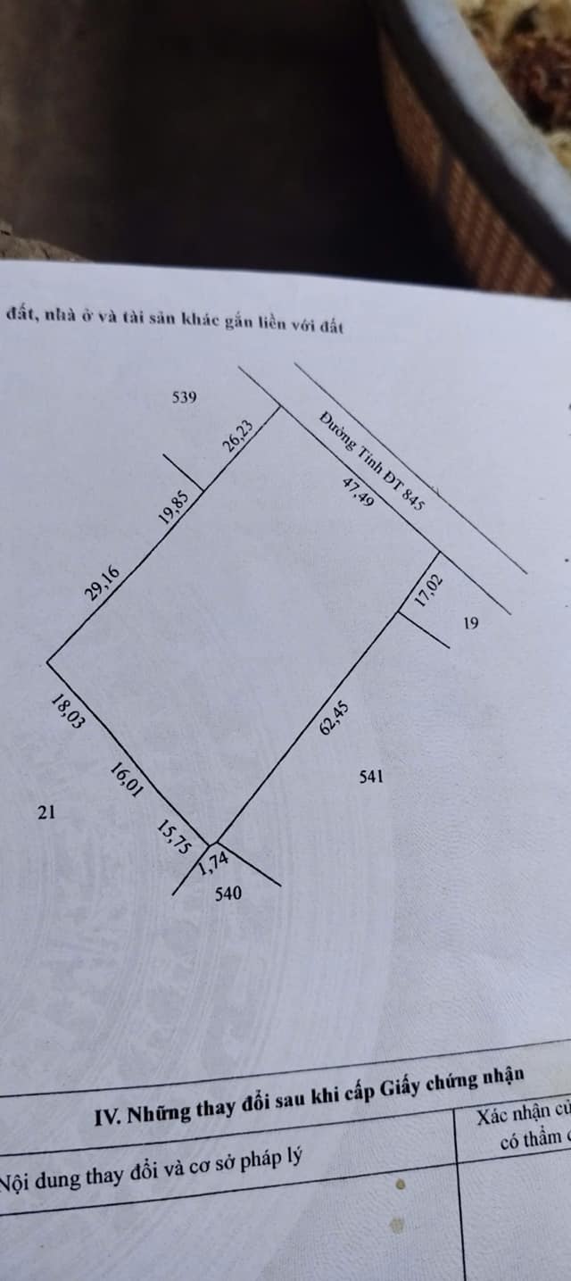Đất nền 2 mặt tiền đường nhựa 845, xã Hòa An, 750m² giá chỉ 310 triệu - Cơ hội vàng đầu tư!
