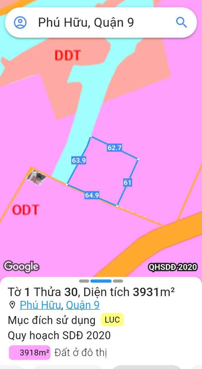 Đất thổ cư 1931m² Bưng Ông Thoàn, Phú Hữu, Q9 - Cơ hội đầu tư vàng!