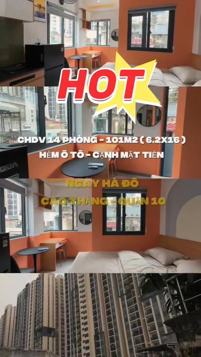 Bán Tòa Nhà CHDV Cao Thắng Q.10 - Căn Góc 3 Mặt Tiền - Dòng Tiền 130 triệu/tháng