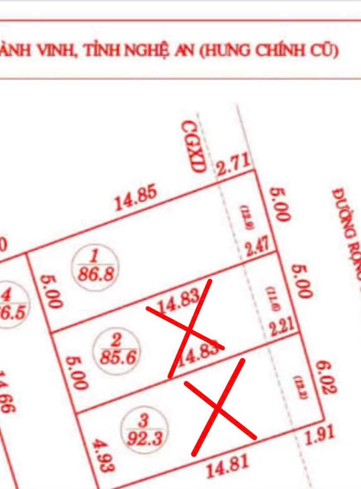 Đất nền mặt đường Chính Đích, phường Quang Trung, 87m² giá 2 tỷ - Sổ đỏ chính chủ!