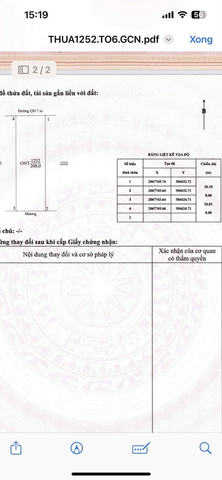 Đất tái định cư Kim Liên 208m² giá 4 tỷ - Vị trí đắc địa gần khu du lịch