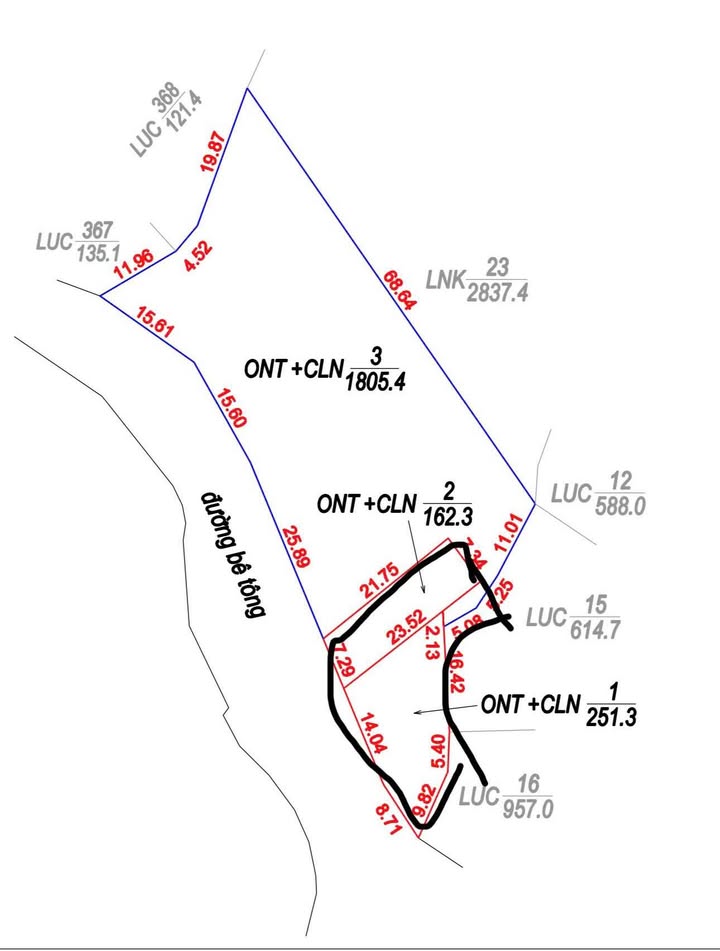 Đất thổ cư Lạc Sơn 413m² giá thỏa thuận - Mặt đường bê tông rộng rãi