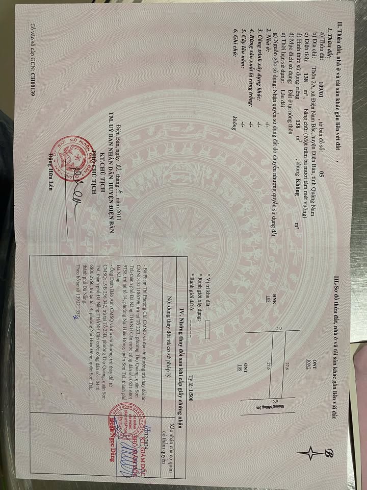 Đất nền Phường Điện Nam Bắc 135m² giá 1.5 tỷ - Đường thông, tiện ích đầy đủ!