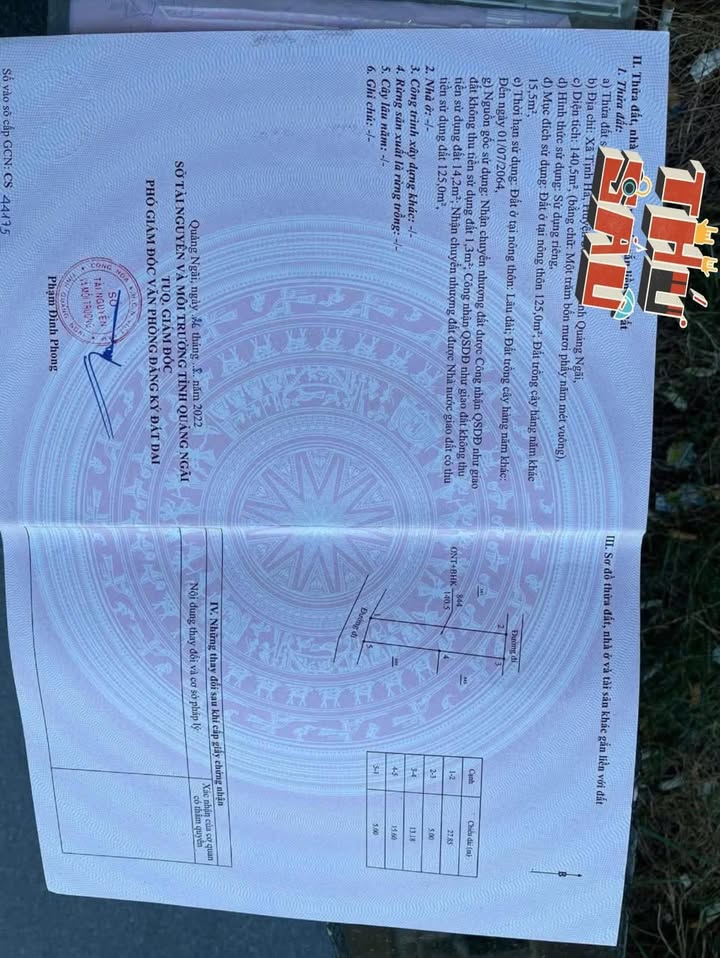 Đất nền Hẻm Võ Nguyên Giáp, TP. Quảng Ngãi 140m² - Giá chỉ 650 triệu!