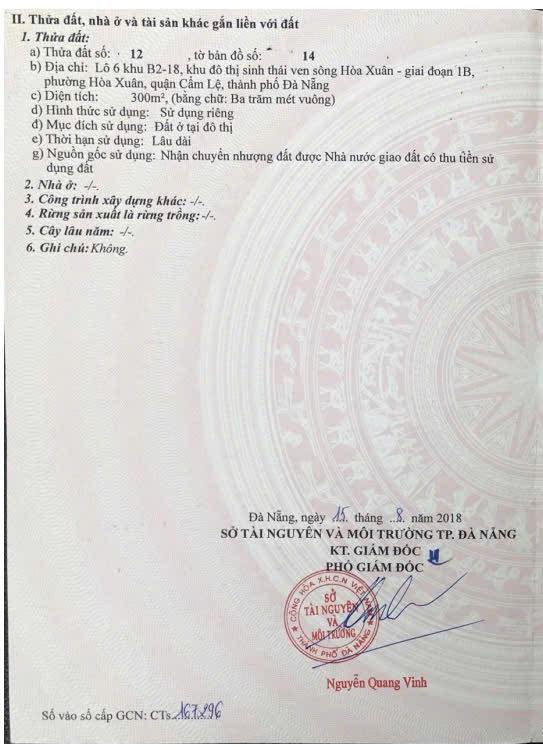 Townhouse Euro Village 2 Hòa Xuân 300m² giá 24 tỷ - Cơ hội đầu tư tuyệt vời!