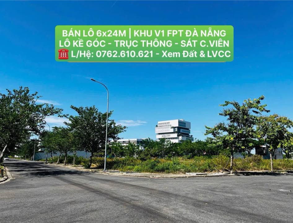 Đất nền Khu V1 - FPT City Đà Nẵng 144m² giá 6 tỷ - Gần Đại học FPT!