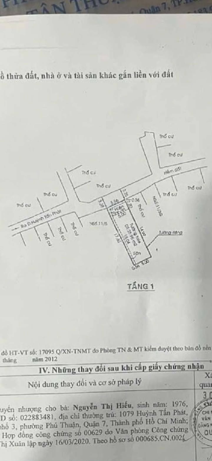 Đất nền Quận 7 114m² chỉ 5.9 tỷ - Đầu tư sinh lời ngay!