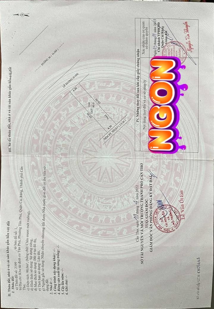 Bán đất nền Khu dân cư Tân Phú - 90m² giá 2.2 tỷ - Đầu tư sinh lời hấp dẫn!