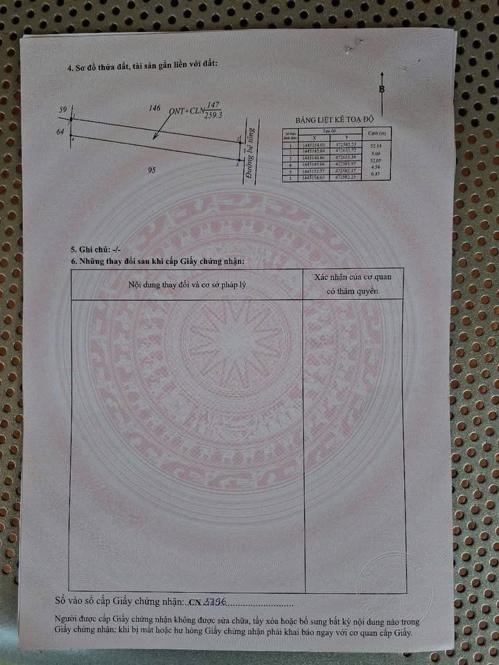 Đất thổ cư Cư Né 260m² giá 250 triệu - Cơ hội đầu tư tốt!