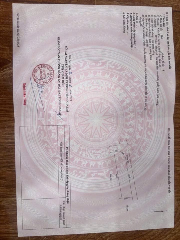 Đất thổ cư 400m² tại xã Ia Pia, Chư Prông - Giá đầu tư chỉ 600 triệu!