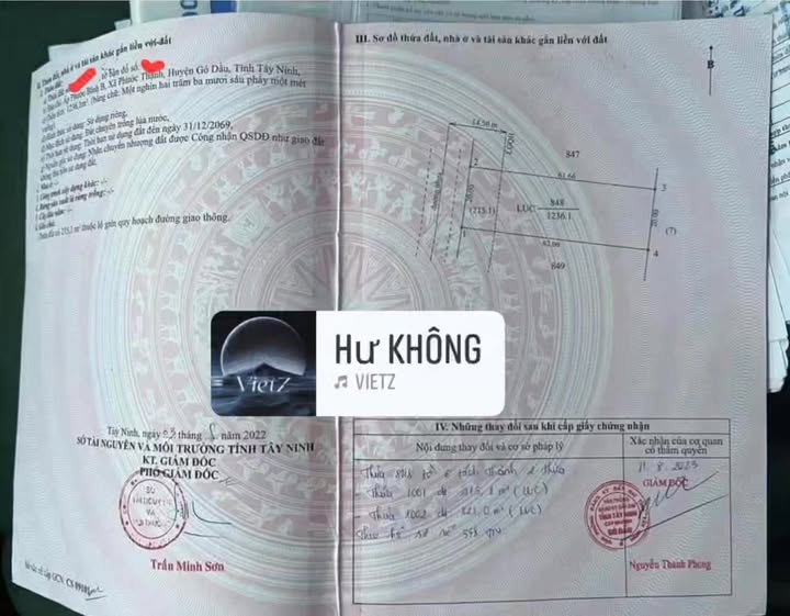 Đất thổ cư 1240m² tại Tây Ninh - Giá chỉ 2.2 tỷ, chốt ngay mặt tiền đường nhựa!