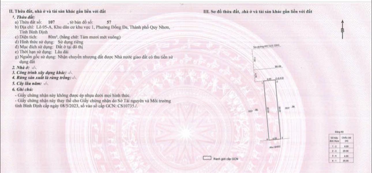 Bán lô đất mặt tiền Điện Biên Phủ 80m² giá 3.7 tỷ - Đầu tư sinh lời cao!