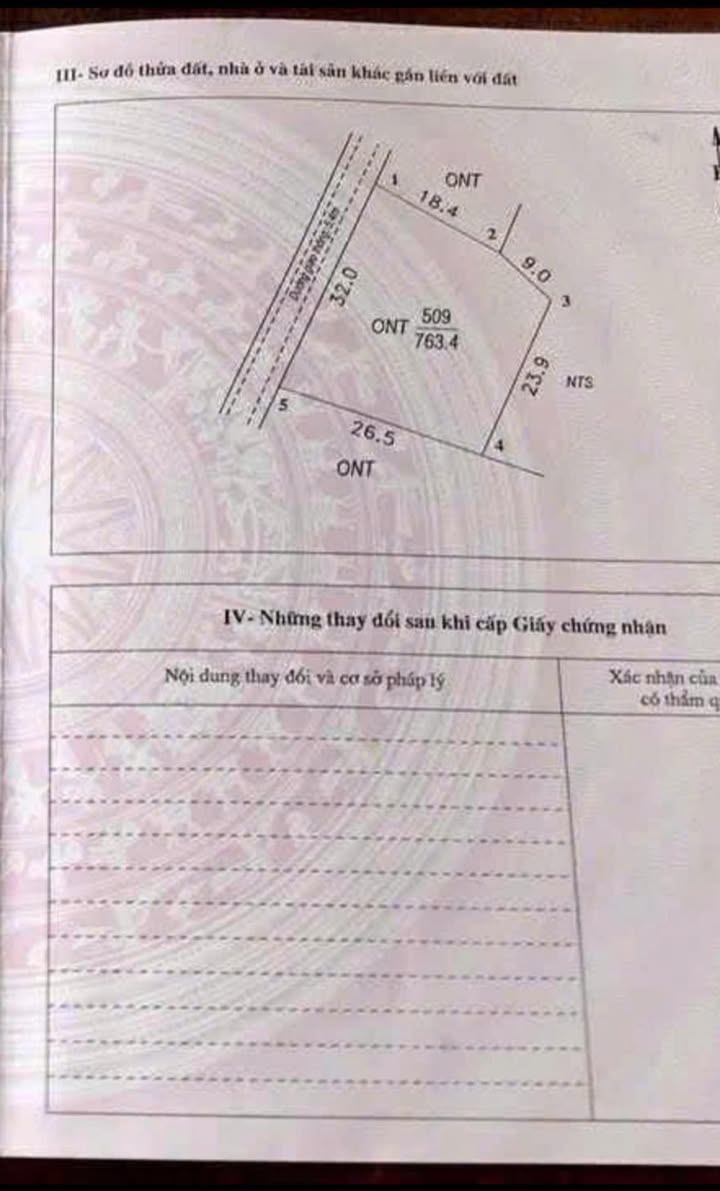 Đất thổ cư khu 4 Trưng Vương 763m² giá 2 tỷ - Đầu tư sinh lời tuyệt vời!