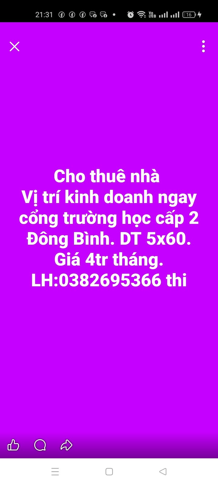 Nhà cho thuê tại Xã Đông Bình, Thị xã Bình Minh, 300m² - Vị trí kinh doanh lý tưởng!