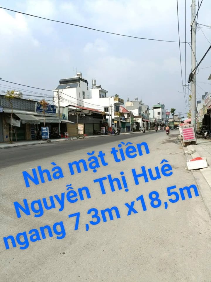 Nhà mặt tiền Nguyễn Thị Huê, Bà Điểm, 135m² giá 12,5 tỷ - Vị trí đẹp, kinh doanh thuận lợi!