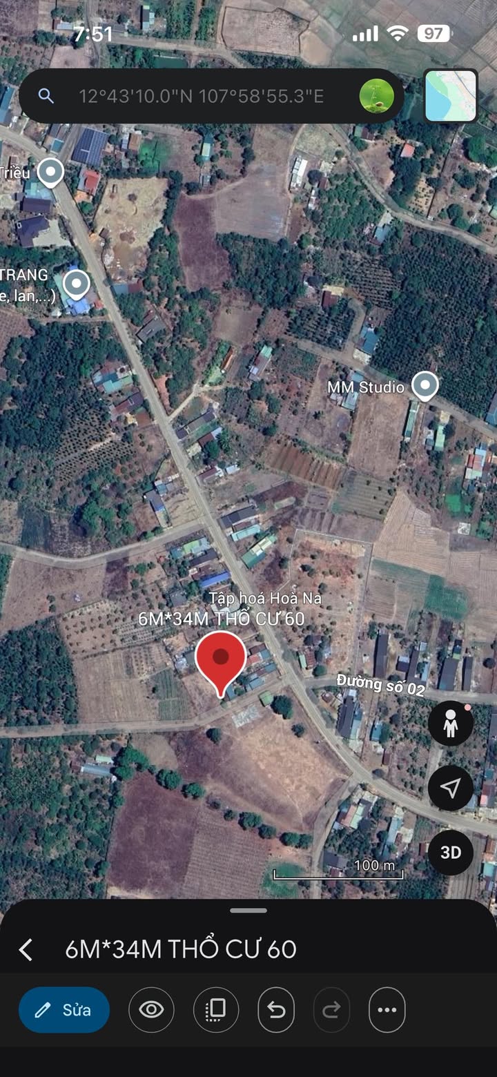 Đất thổ cư 204m² tại Phường Tân Thành - Giá chỉ 610 triệu, vị trí thuận lợi!