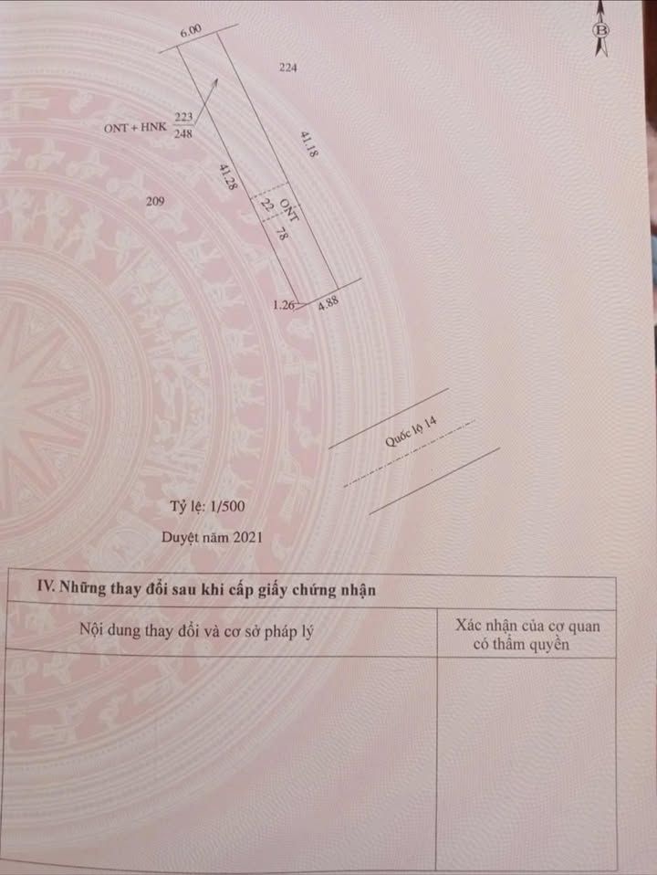 Đất nền Thôn 6, Quốc lộ 14, 240m² giá 7.96 tỷ - Tiềm năng kinh doanh lớn!