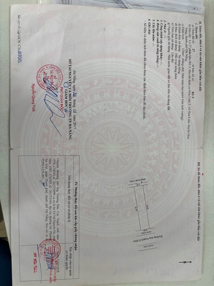 Đất nền Huyện Núi Thành 124m² giá 2.7 tỷ - Hướng Đông Bắc, đường 5.5m