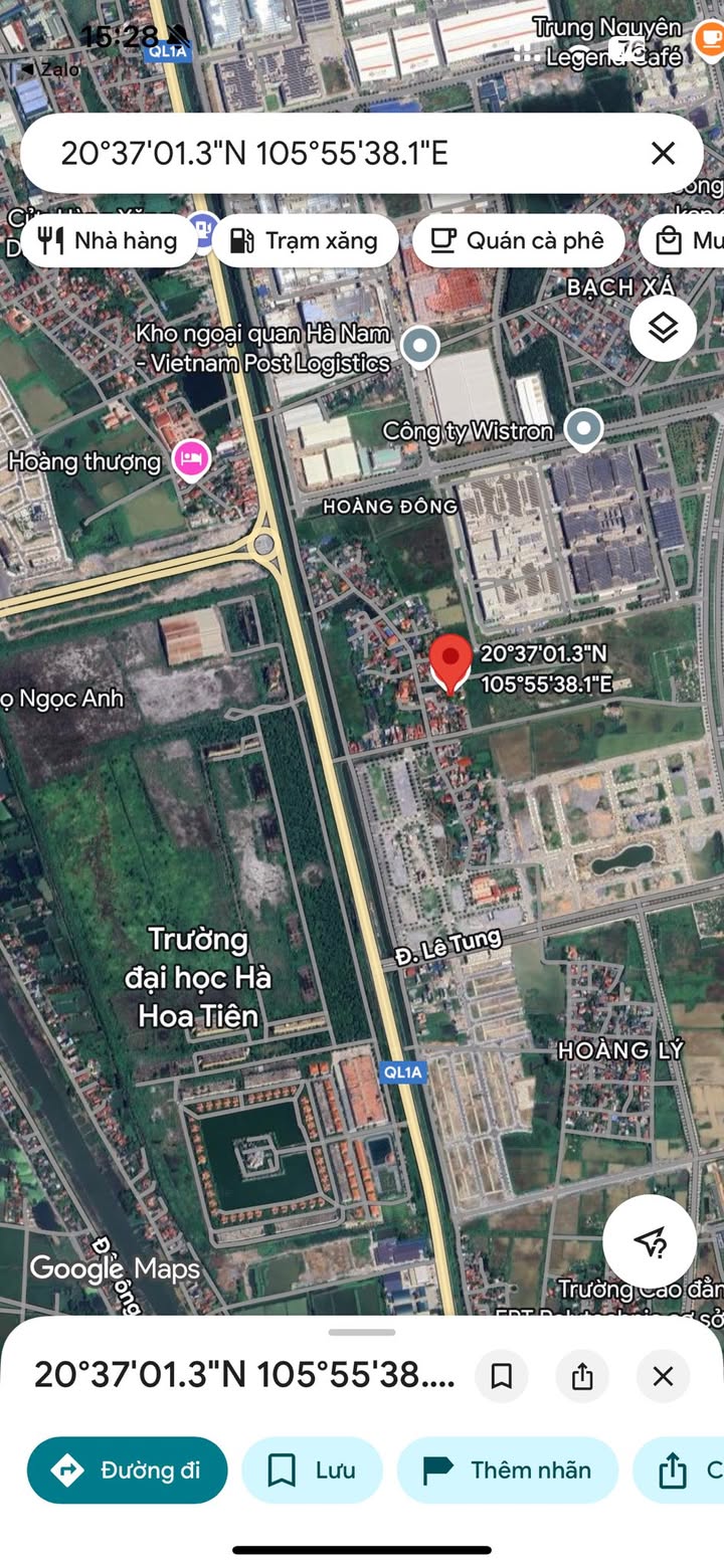 Lô đất Hoàng Hạ, Duy Tiên 100m² giá 2.8 tỷ - Vị trí đắc địa gần KCN!