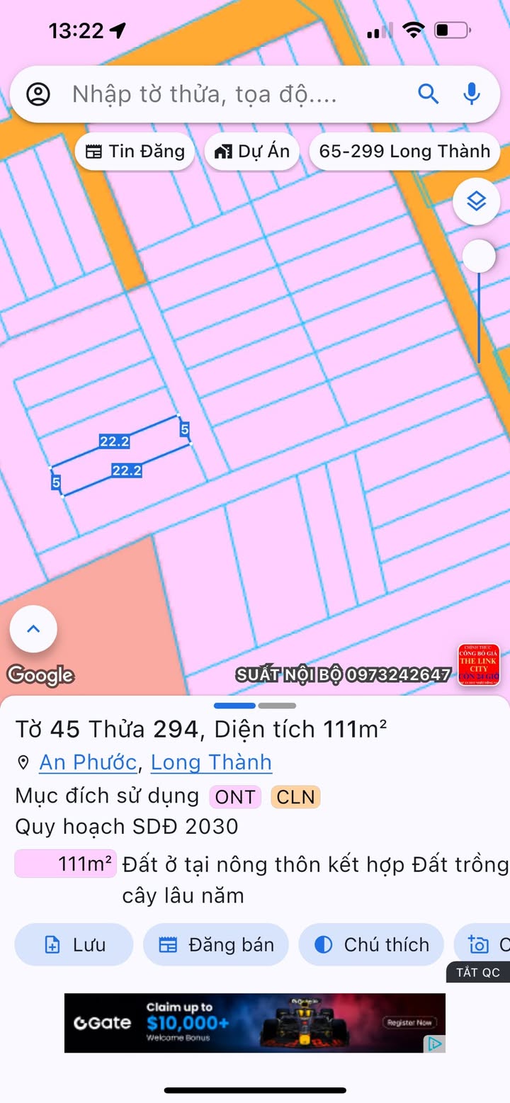 Dãy trọ 5 phòng tại An Phước, Long Thành - Diện tích 111m², giá 1 tỷ - Đầu tư sinh lời ổn định