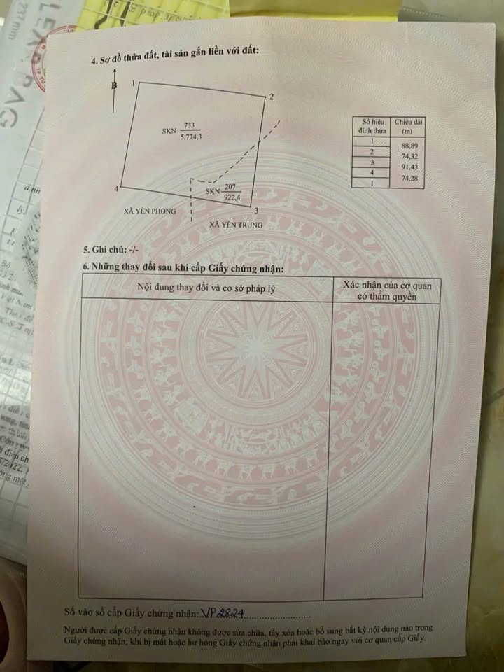 Đất dự án Cụm Công Nghiệp Yên Trung Đông Tiến, Bắc Ninh 6696m² chỉ 33.48 tỷ - Sổ hồng chính chủ!