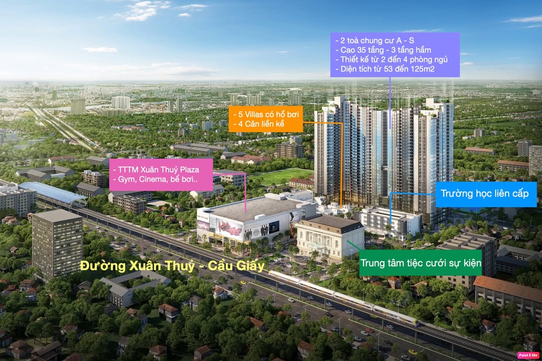 Căn hộ Mipec Rubik 360 Xuân Thủy 70m² giá 9 tỷ - Full nội thất đẹp chỉ việc vào ở!