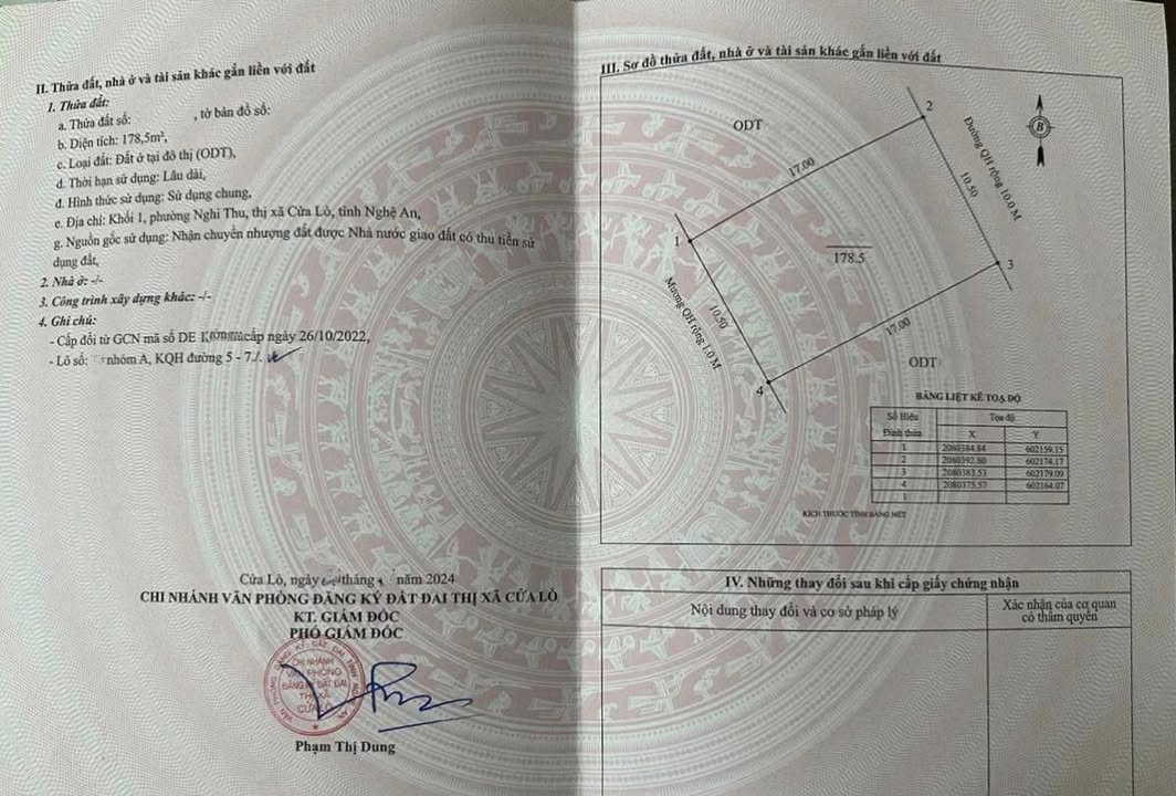 Đất nền Chợ Hải Sản, Phố Biển Cửa Lò 179m² - Hướng Đông, giá thỏa thuận!