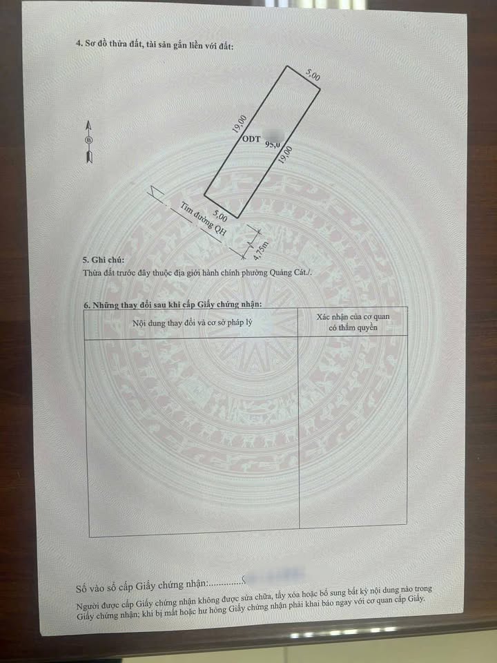 Đất nền xã Quảng Bình, huyện Quảng Xương 95m² giá chỉ 860 triệu - Sổ đỏ chính chủ