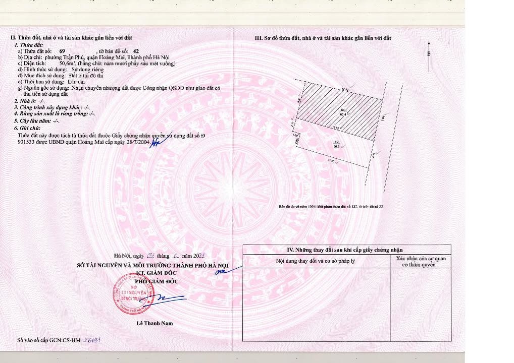 Đất vàng Khuyến Lương - Quận Hoàng Mai 51m² giá 10 tỷ - Đầu tư sinh lời lý tưởng!