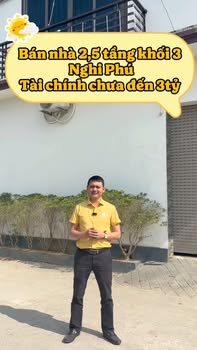 Nhà 2,5 tầng khối 3 Nghi Phú 56m² - Đón Tết ngay tại nơi an cư lý tưởng!