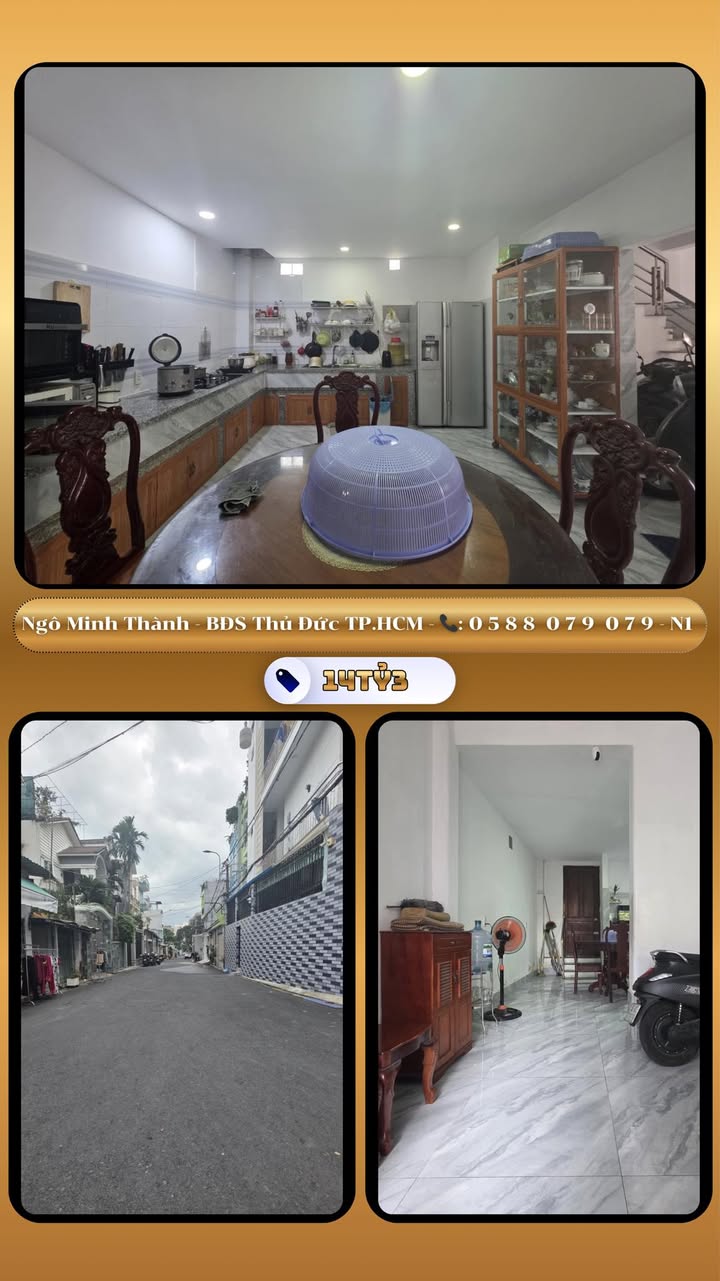 Nhà bán Thủ Đức 146.25m² giá 14.3 tỷ - Thiết kế nở hậu, tiện ích đầy đủ!