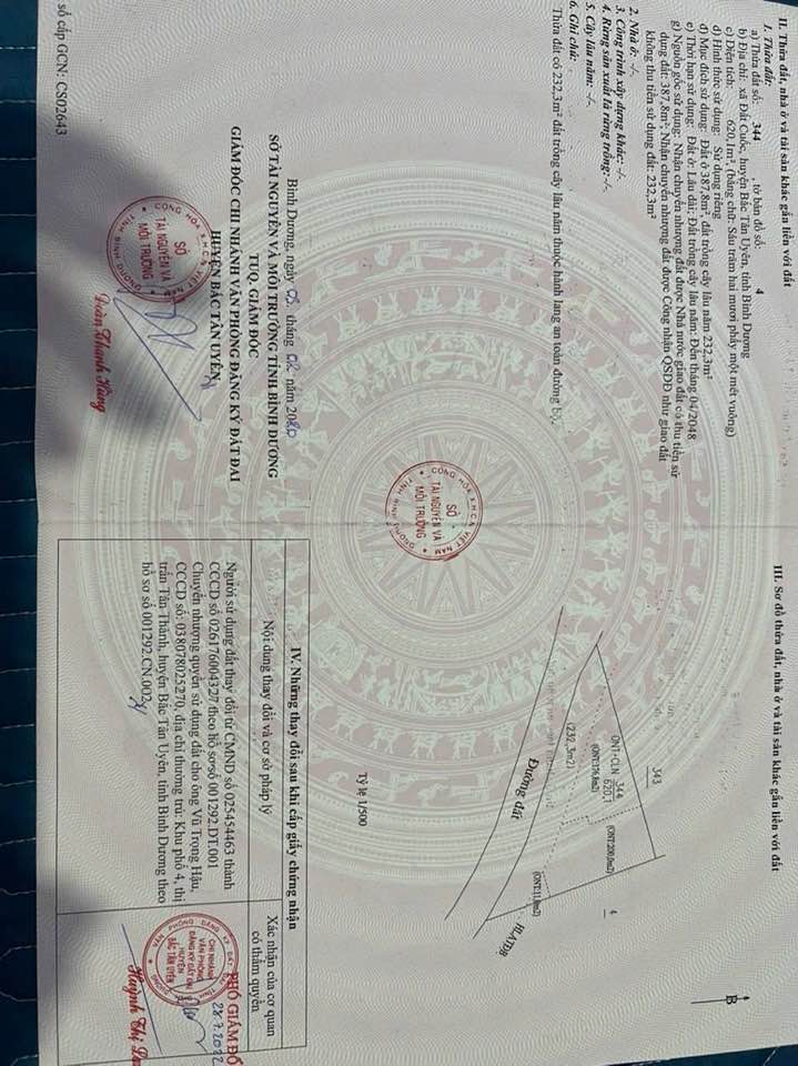 Đất thổ cư 620m² tại Đất Cuốc, Bắc Tân Uyên giá 3.1 tỷ - Chính chủ bán gấp!