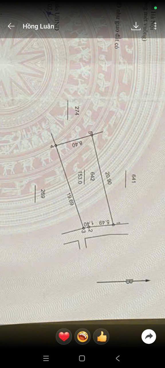 Đất thổ cư 153m² tại Nam Phong, Phú Xuyên chỉ 1.53 tỷ - Cơ hội đầu tư hiếm có!