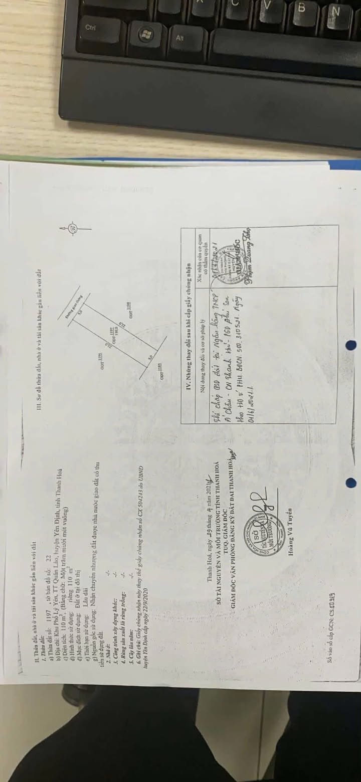 Đất nền liền kề Quảng Trường Bà Triệu, Yên Định 220m² giá 5 tỷ - Tiềm năng kinh doanh vượt trội!