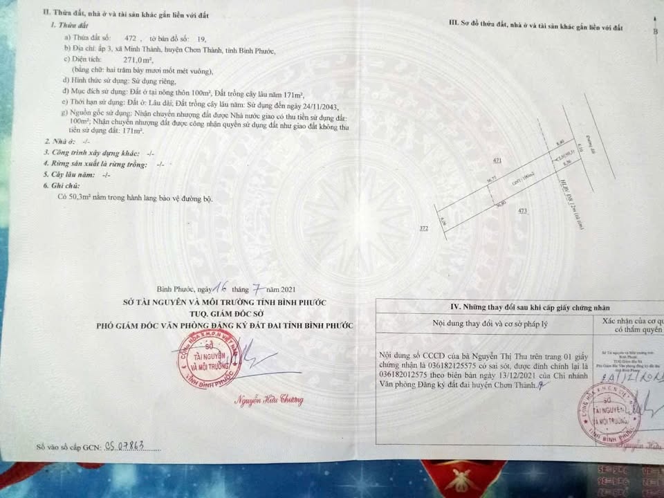 Đất nền thổ cư 240m² Vành đai Becamex Bình Phước - Đầu tư sinh lời ngay!