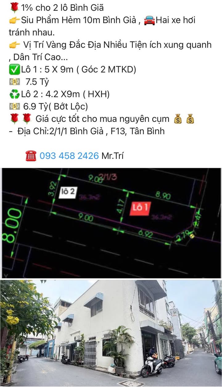 FrontHouse Tân Bình 30m² giá 6.3 tỷ - Khu VIP đắc địa