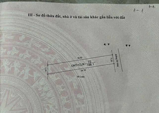 Đất nền tại Chính Thượng, Lan Mẫu 189.1m² giá thỏa thuận - Mặt tiền rộng 5m