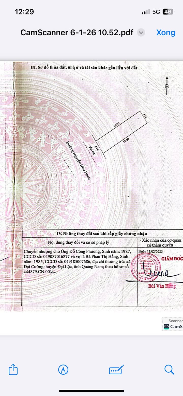 Đất nền đường Nguyễn Như Hạnh, quận Liên Chiểu, 60m² giá 4.45 tỷ - Chính chủ bán gấp!