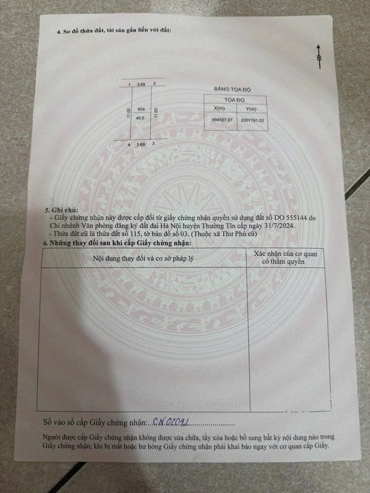 Đất nền Thư Phú Thường Tín 40.5m² giá 3.28 tỷ - Đầu tư sinh lời ngay!