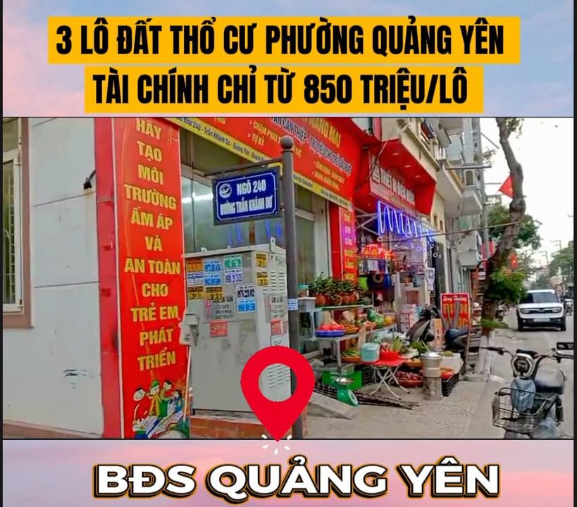 Đất thổ cư Cửa Khâu Quảng Yên 61m² giá chỉ 850 triệu - Cơ hội đầu tư tuyệt vời!
