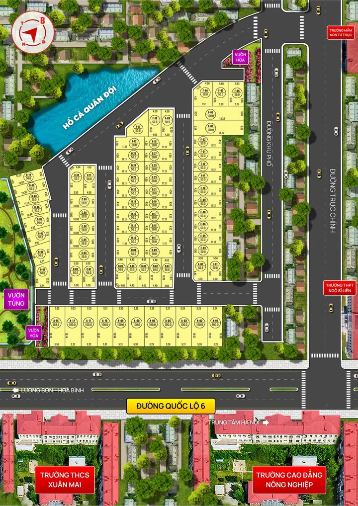 Đất nền Xuân Mai Central 50m² - Giá tốt, sổ đỏ chính chủ!