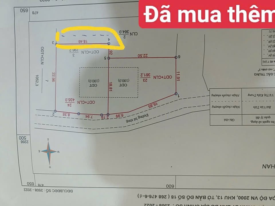 Đất nền tại thị trấn Chi Nê, Lạc Thủy 796m² giá 3 tỷ - Đầu tư lý tưởng!