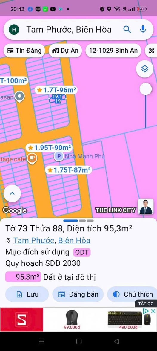 Đất thổ cư 95m² tại Phùng Hưng, An Viễn, Trảng Bom - Sổ hồng chính chủ, giá chỉ 1.5 tỷ!