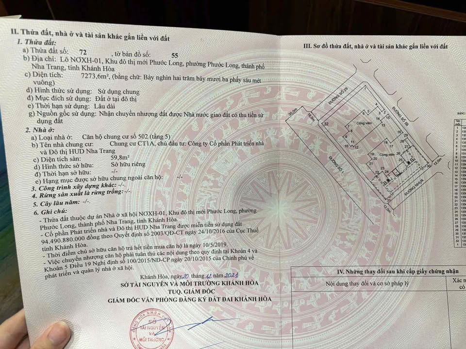 Căn hộ CT1A HUD Phước Long 60m² giá 2.2 tỷ - Sẵn sàng vào ở ngay!