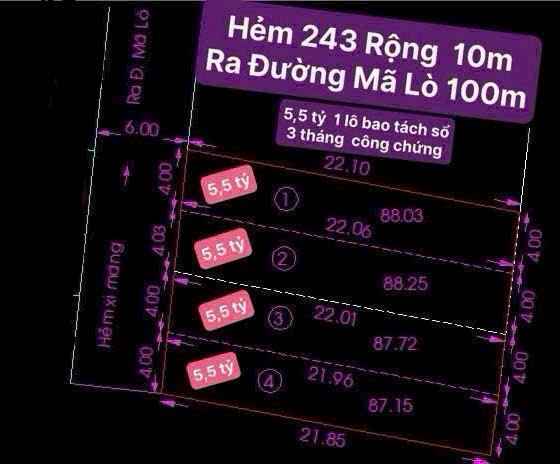 Căn hộ Mã Lò, Quận Bình Tân 88m² chỉ 5.5 tỷ - Cơ hội đầu tư hiếm có!