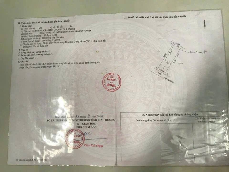 Đất thổ cư Phường An Phú, TP Thủ Đức 138m² giá 1.2 tỷ - Cơ hội đầu tư tốt!