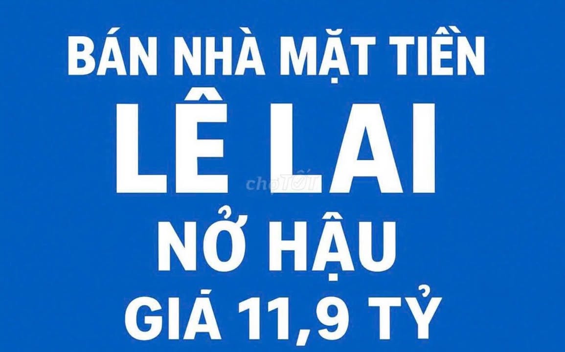 Bán gấp FrontHouse mặt tiền Lê Lai, P12, Tân Bình 65m² giá 11.9 tỷ - Ô tô vào nhà!