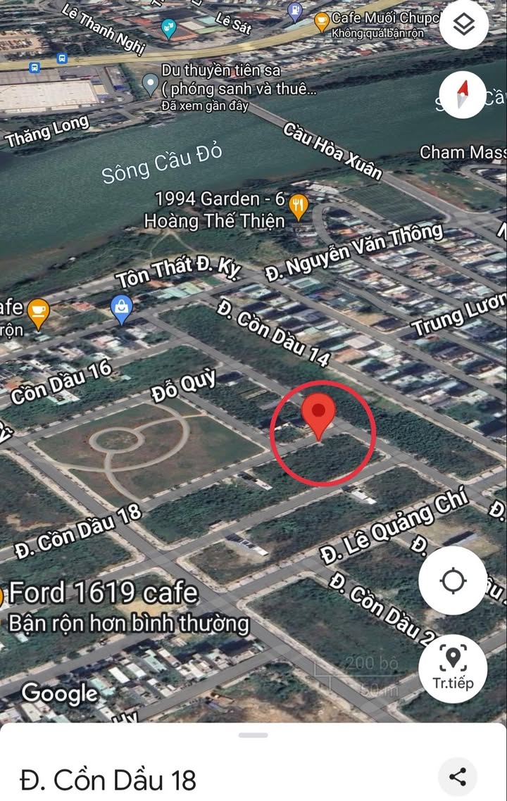 Đất nền đường Cồn Dầu 18, Hòa Xuân 100m² giá 6.9 tỷ - Vị trí đắc địa gần công viên!