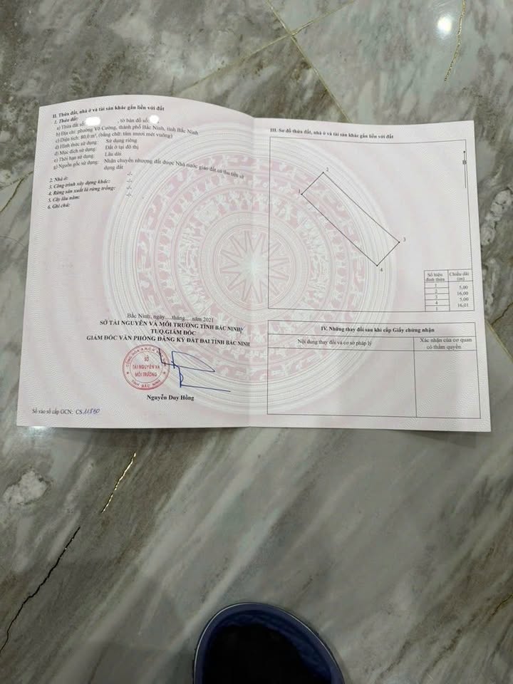 Đất nền khu Đấu Giá Xuân Ổ B, Bắc Ninh 80m² giá chỉ 5.x tỷ - Tiềm năng gia tăng giá trị cao!